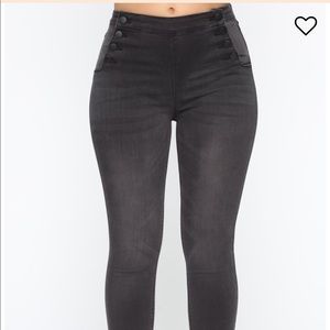 Set sail high rise grey skinny jeans sz 3 FNova